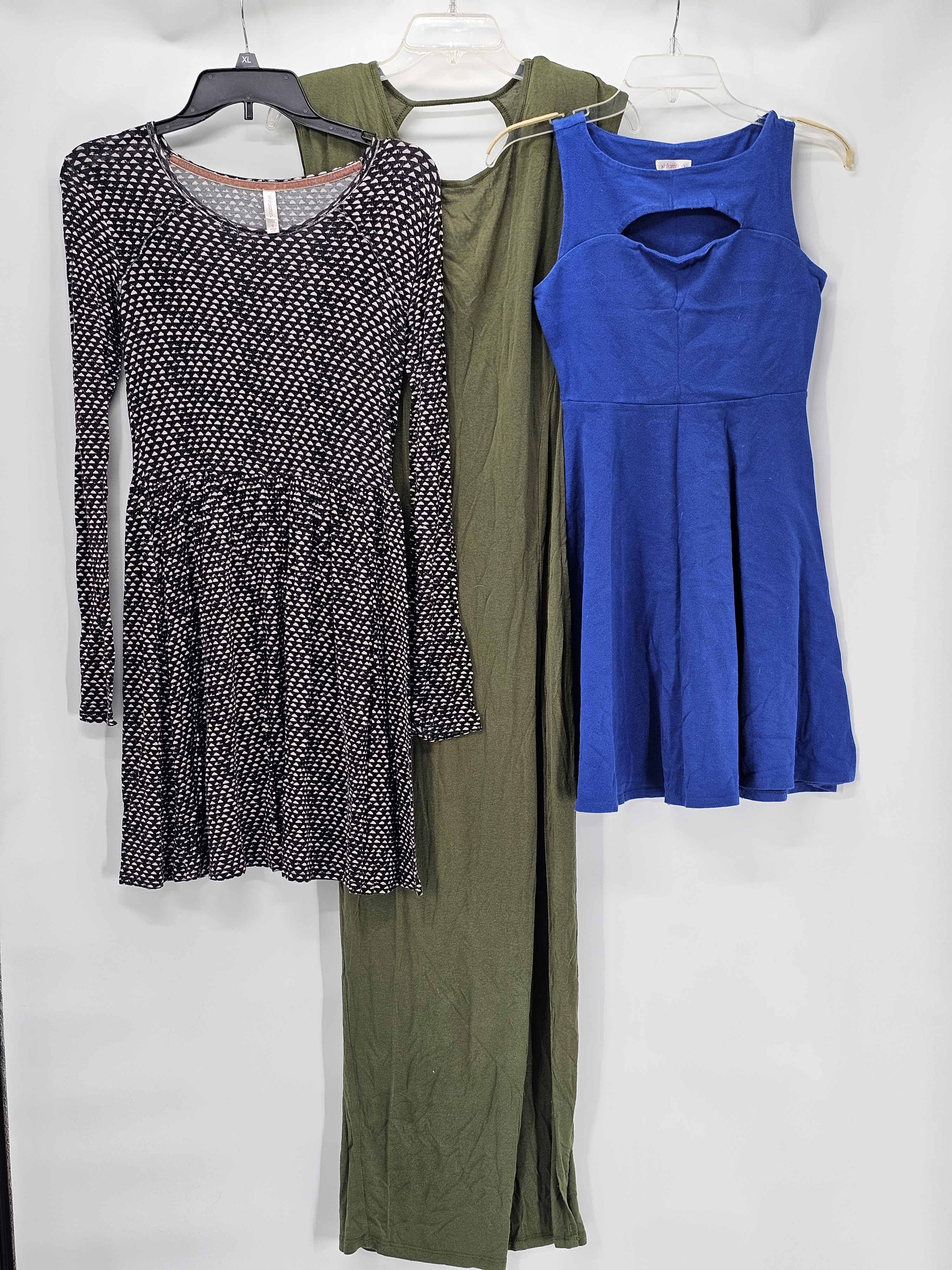 Xhilaration Blue Cutout Skater Dress - Royal Blue